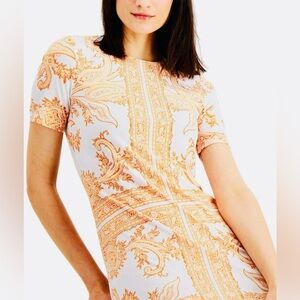 MICHAEL KORS MK Paisley, scarf, print shift dress NWT